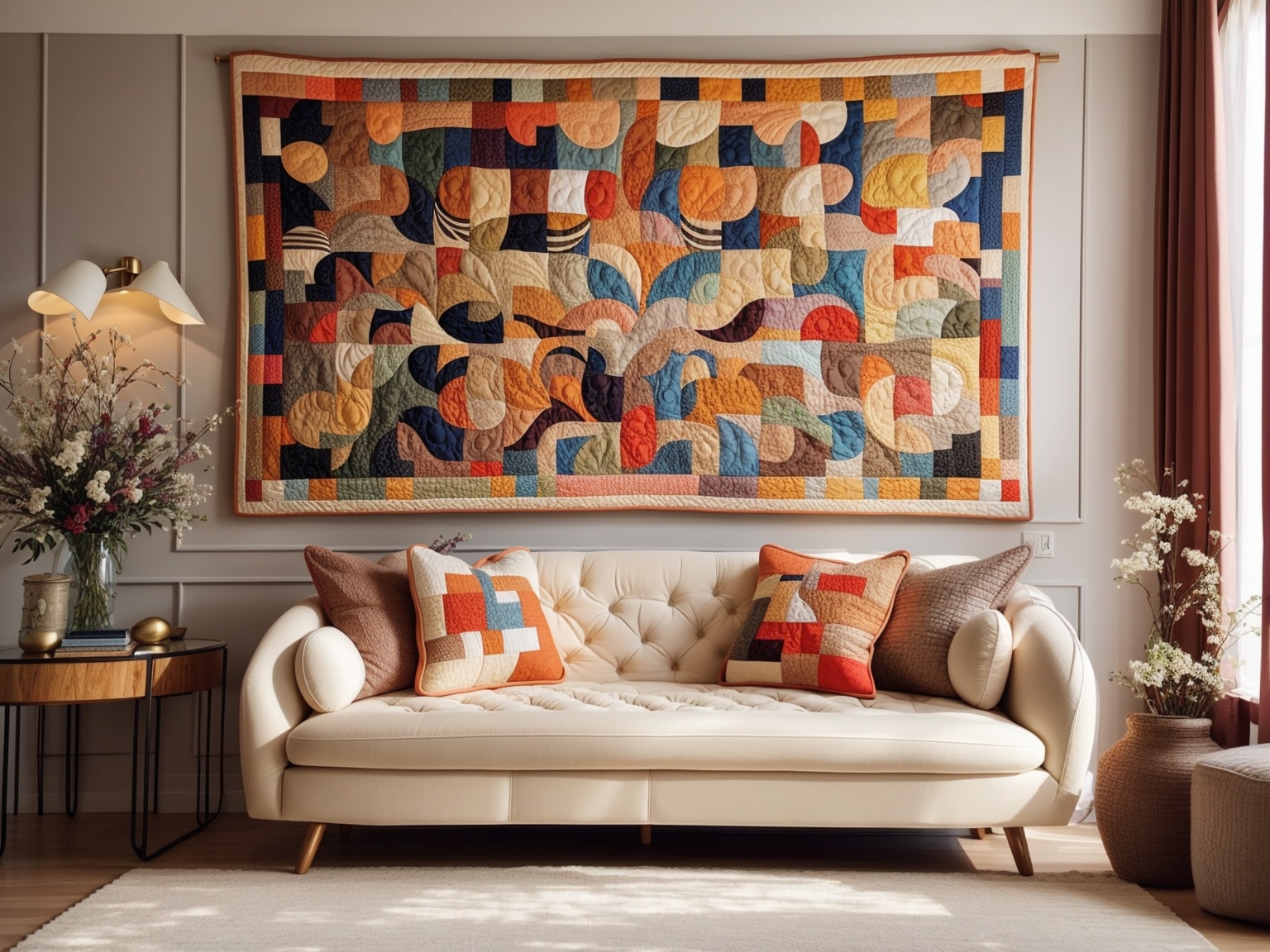 Quilting Creations for Home Decor: Enhancing Spaces with Handcrafted Textiles