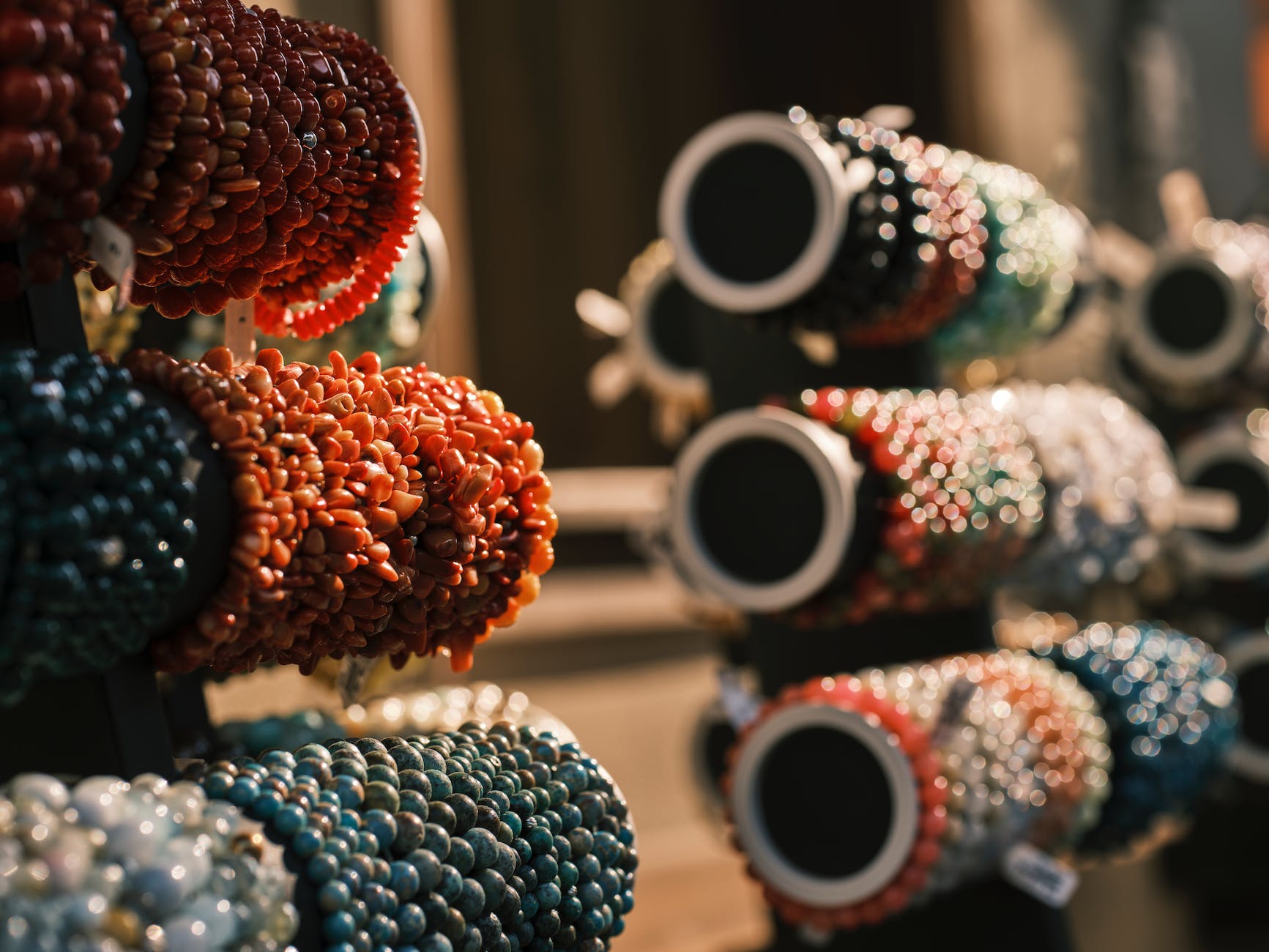 close up photo of handmade bracelets