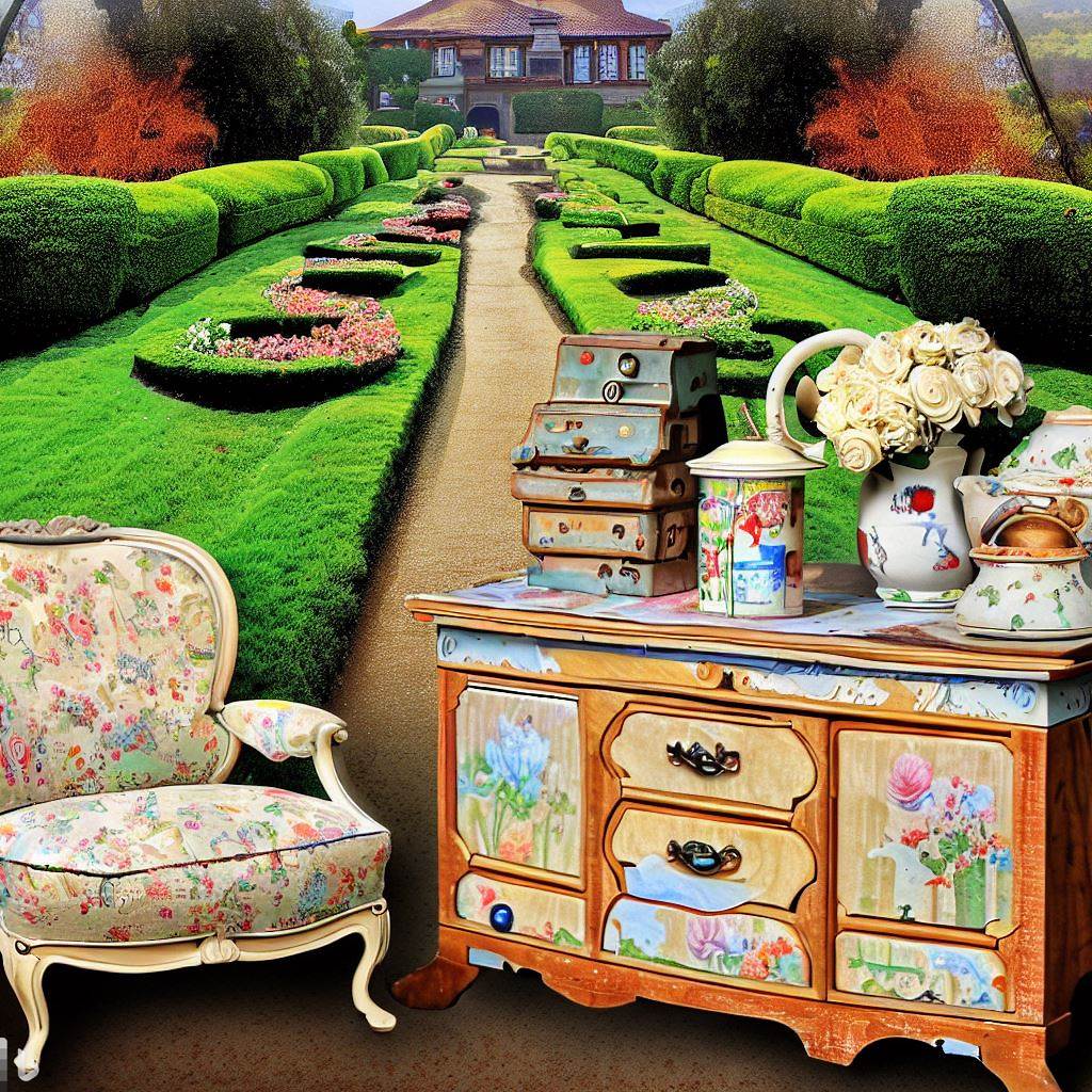 Decoupage Furniture Flips: Reviving Yard Sale Finds with Florals and Whimsy