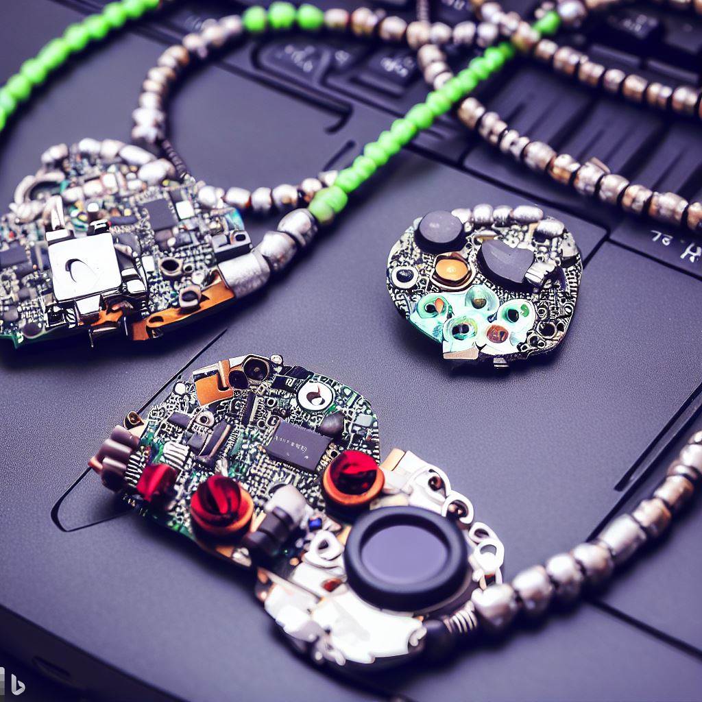 Handmade Jewelry Using Computer Parts: Techy Chic Upcycled Pieces